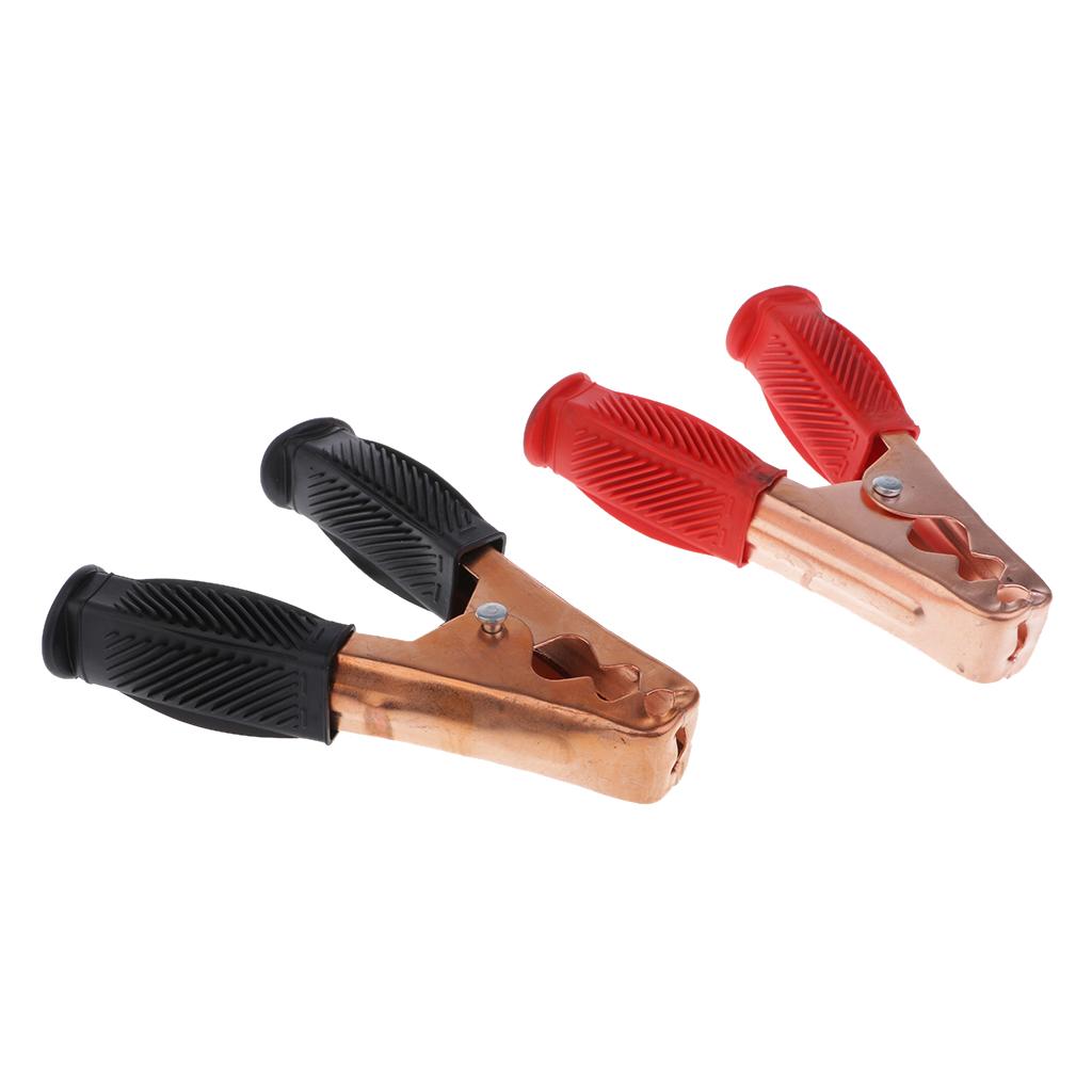 2 Pieces Car Vehicle Battery Test Alligator Crocodile Clip Clamp