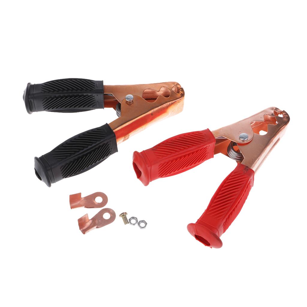 2 Pieces Car Vehicle Battery Test Alligator Crocodile Clip Clamp