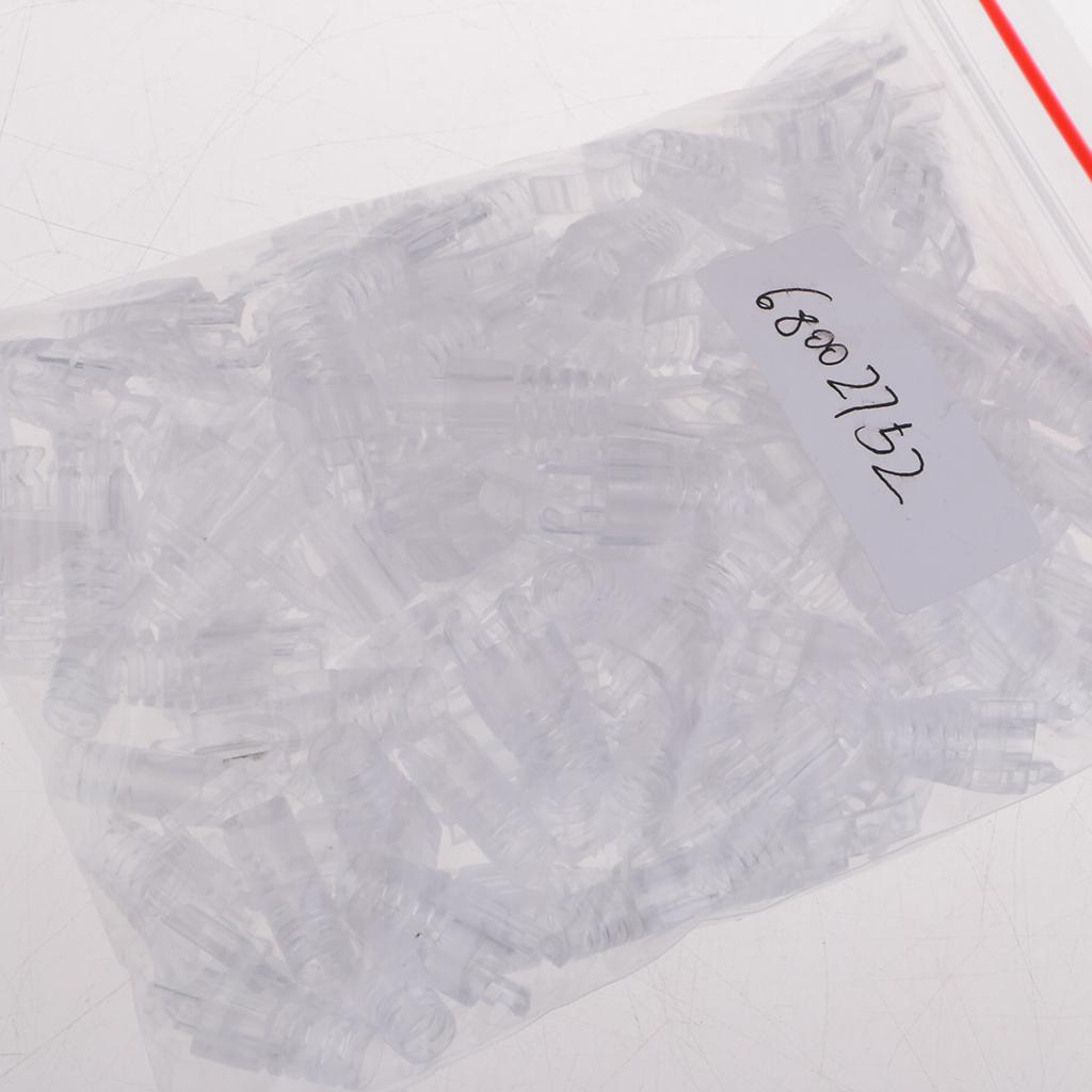 100-Pack CAT5E CAT6  Ethernet Network Cable Strain Relief Boots White
