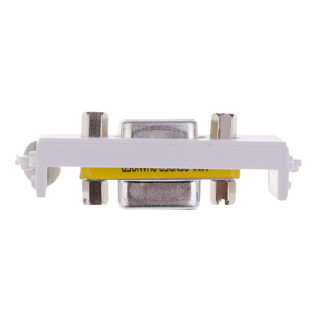VGA Wall Socket Module Wallplate Modular Plug with Frame Directly Plug Type