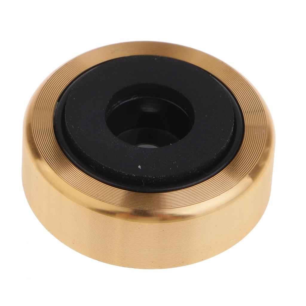 30x11mm Aluminum Plastic Speaker AMP Isolation Feet Pad Stand Base Gold