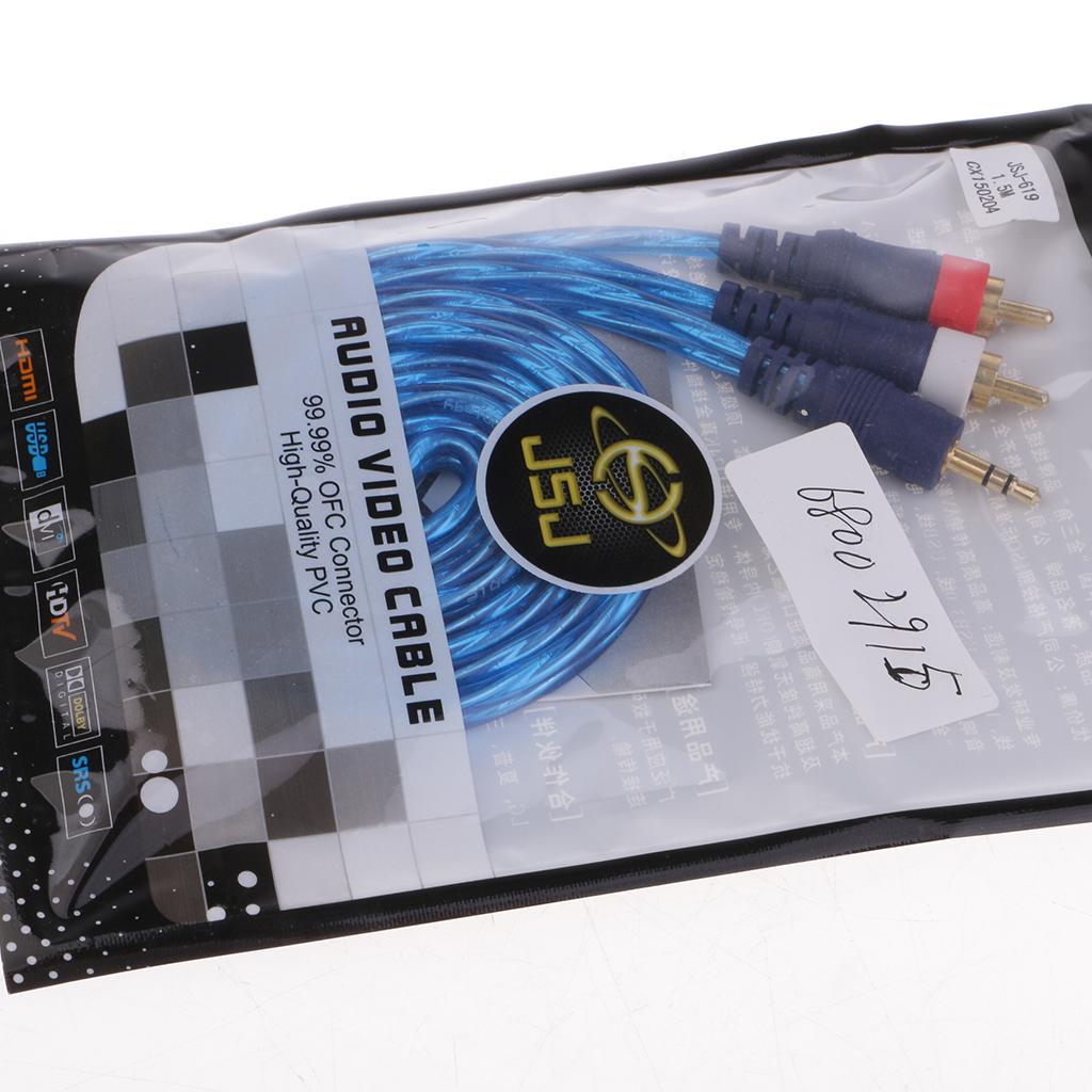3.5mm Male to 2-Male RCA Adapter Cable 1.5m