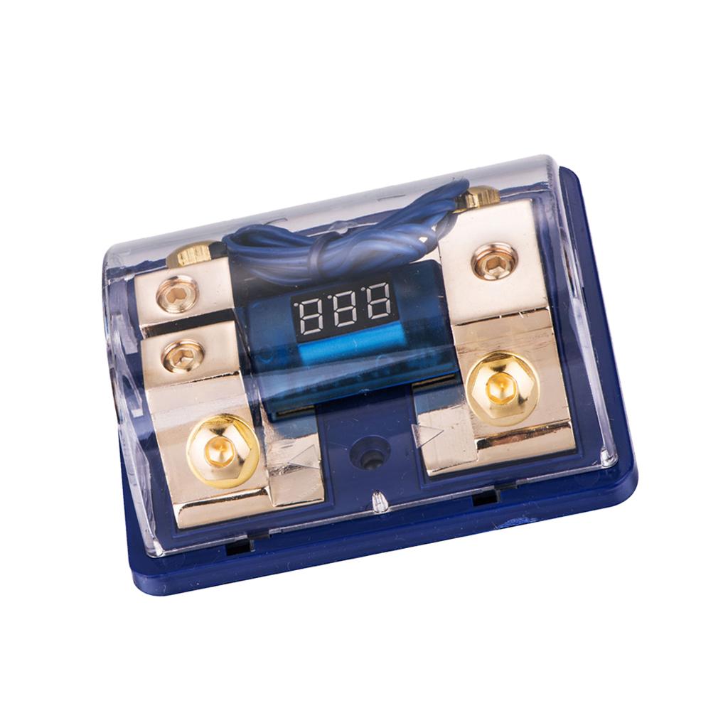 Universal Car Fuse Block Distribution Block with Number Display LED Light