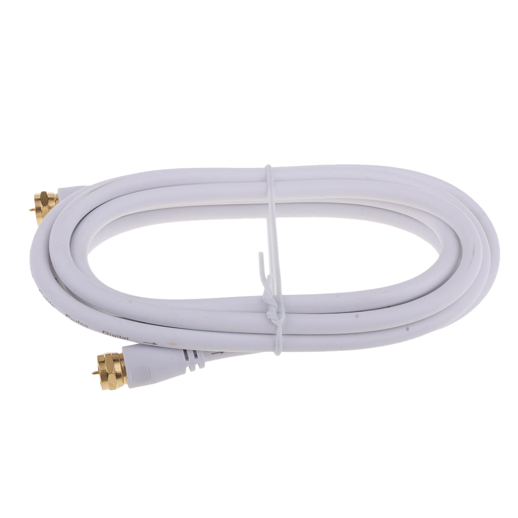 TV F Coaxial Cable Flylead Aerial Male to Male RF Satellite Antenna Cable