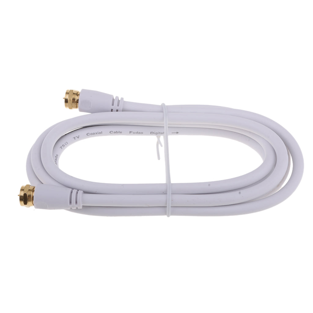 TV F Coaxial Cable Flylead Aerial Male to Male RF Satellite Antenna Cable