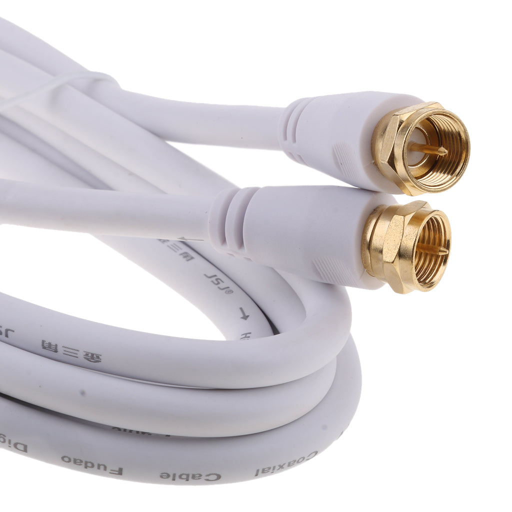 TV F Coaxial Cable Flylead Aerial Male to Male RF Satellite Antenna Cable