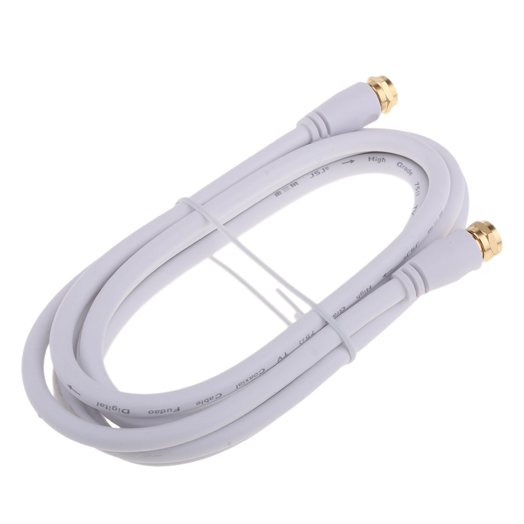 TV F Coaxial Cable Flylead Aerial Male to Male RF Satellite Antenna Cable
