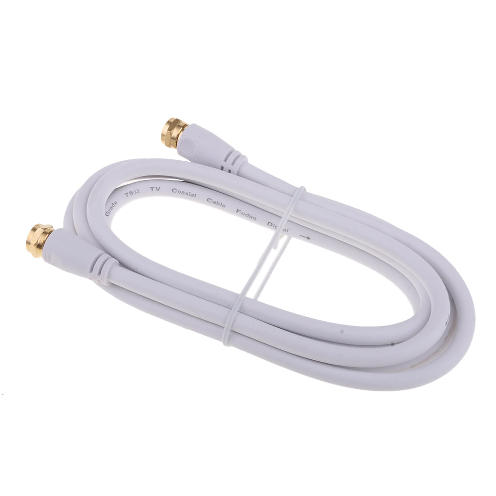 TV F Coaxial Cable Flylead Aerial Male to Male RF Satellite Antenna Cable