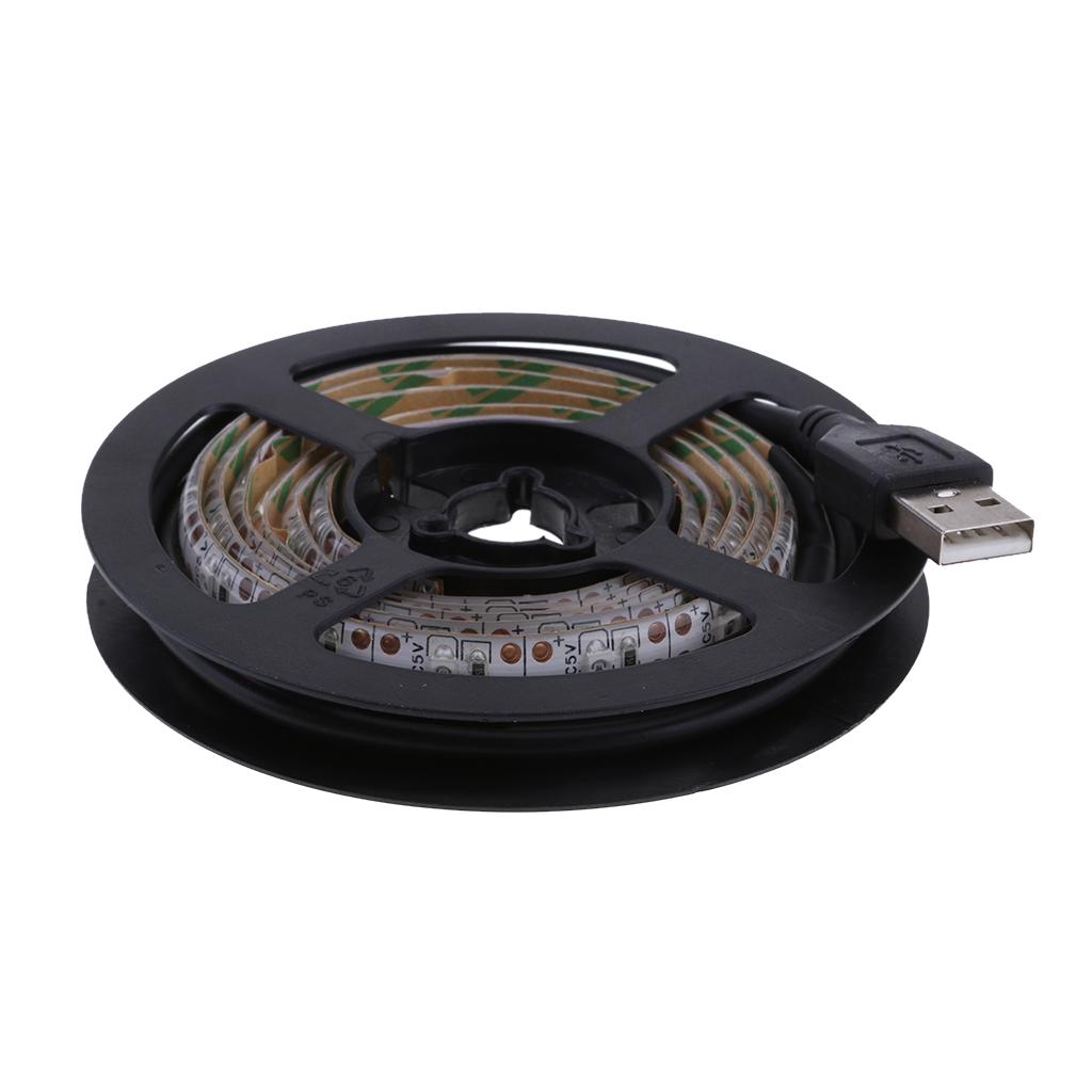 Background Light 5V USB Powered LED Strip Light TV Backlight Kit 1M red