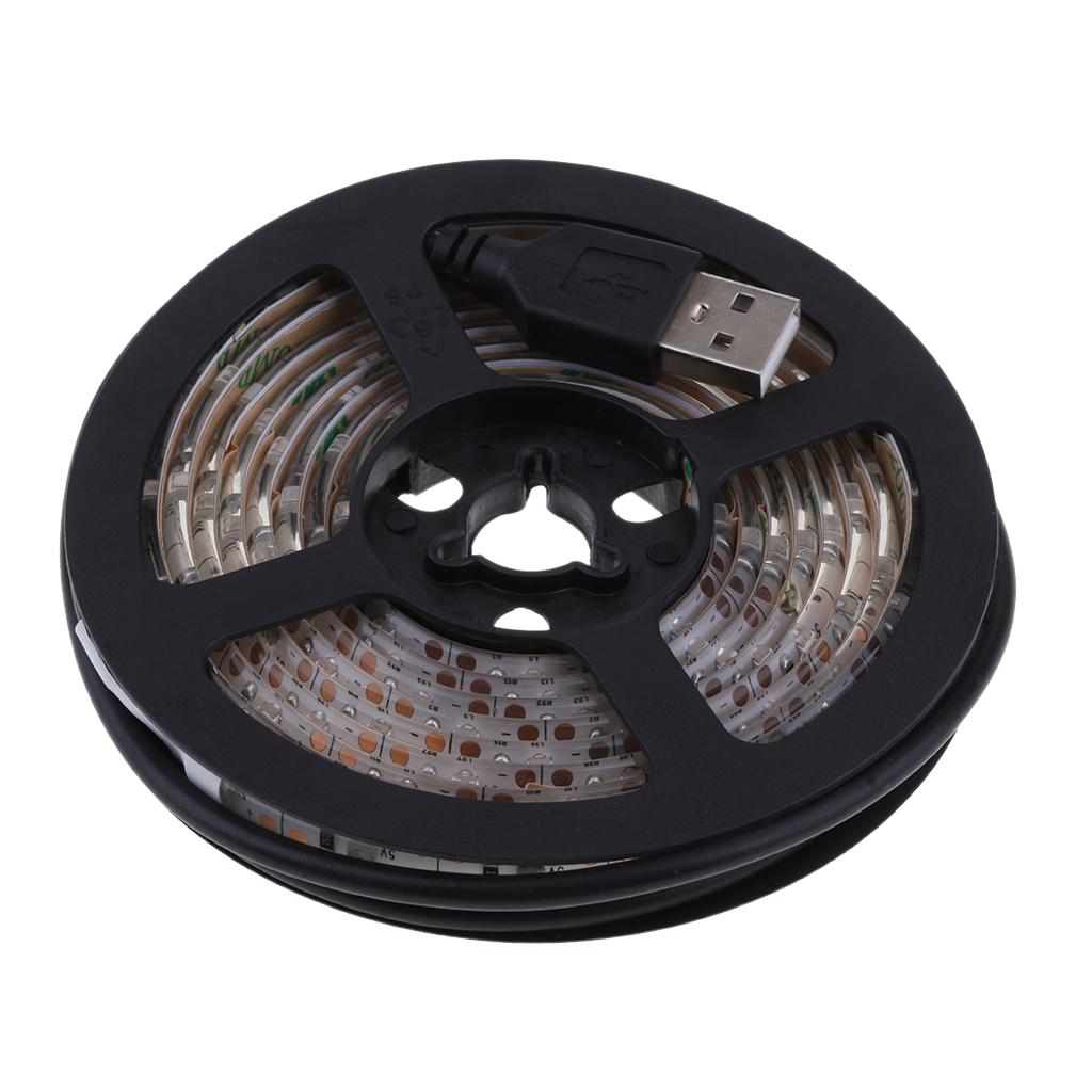 Background Light 5V USB Powered LED Strip Light TV Backlight Kit 2M blue