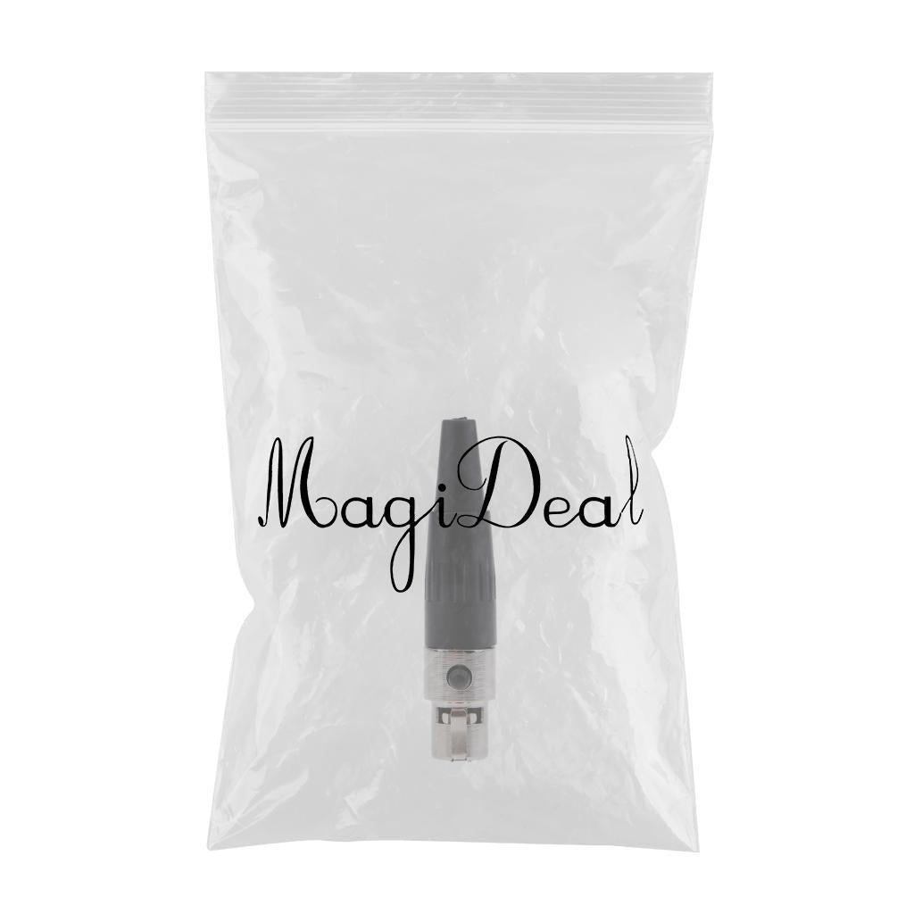 3xMini 3 Pin XLR Female Cable Connector for Pro Microphones, Black and Sliver