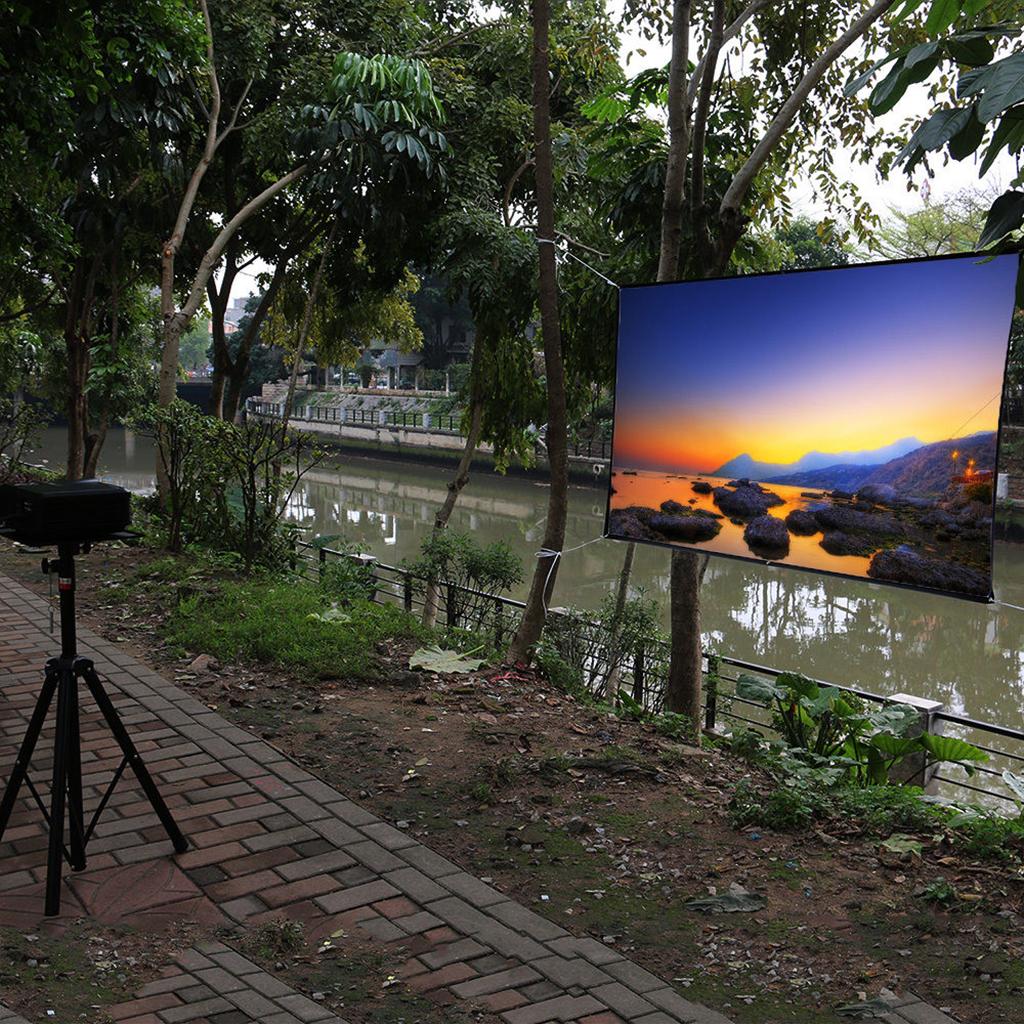 16:9 Polyester Spandex Soft Projection Screen HD Home Cinema Outdoor 120inch