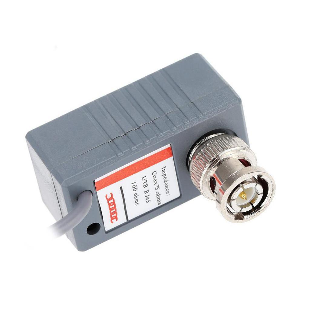 2pcs 1 Pair Coax BNC Video DC Power RCA Audio Balun Transceiver to CAT5e 6