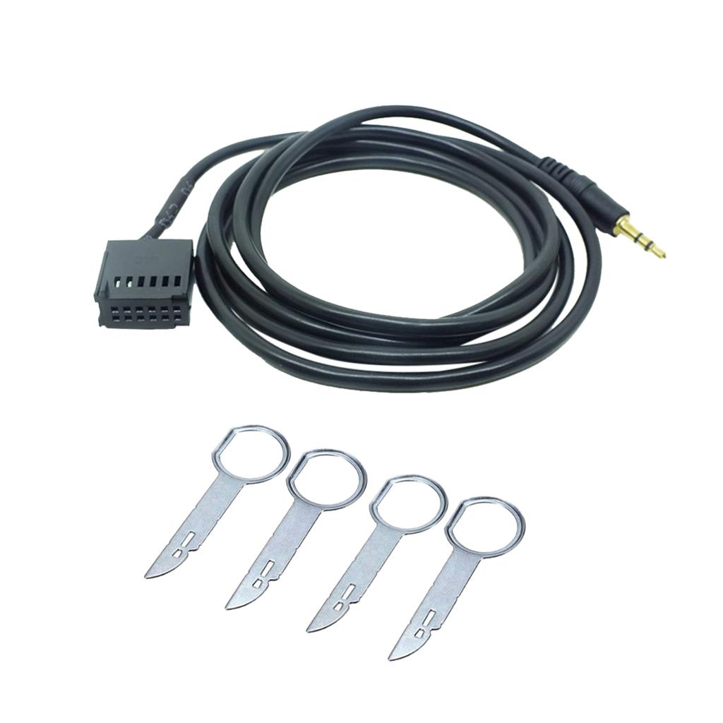 3.5mm Male Aux Audio Input Connector Cable Adapter for Ford Focus Mondeo