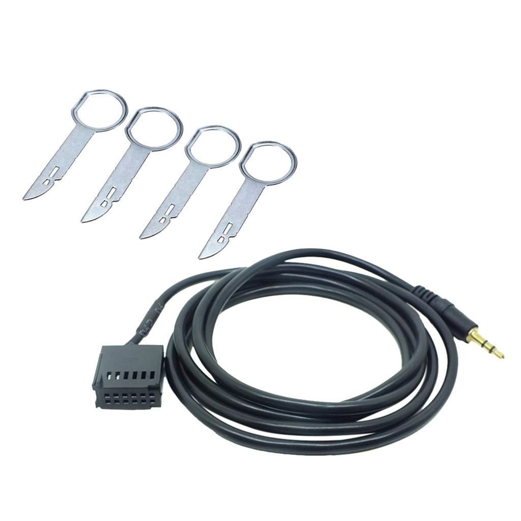 3.5mm Male Aux Audio Input Connector Cable Adapter for Ford Focus Mondeo
