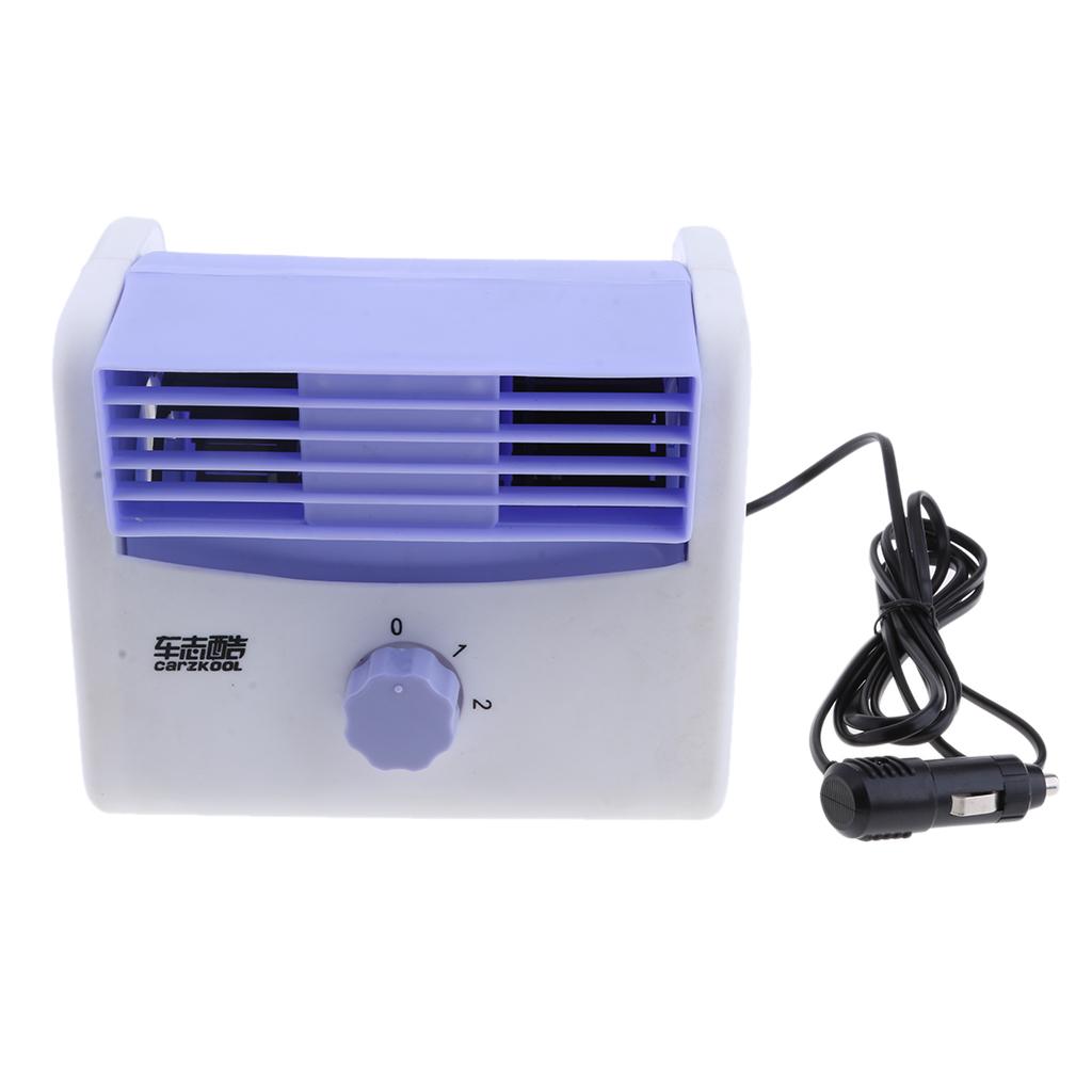 Mini Automobile Mute Vaneless Cooling Fan Speed Turbofan for 12V/24V Car 12V