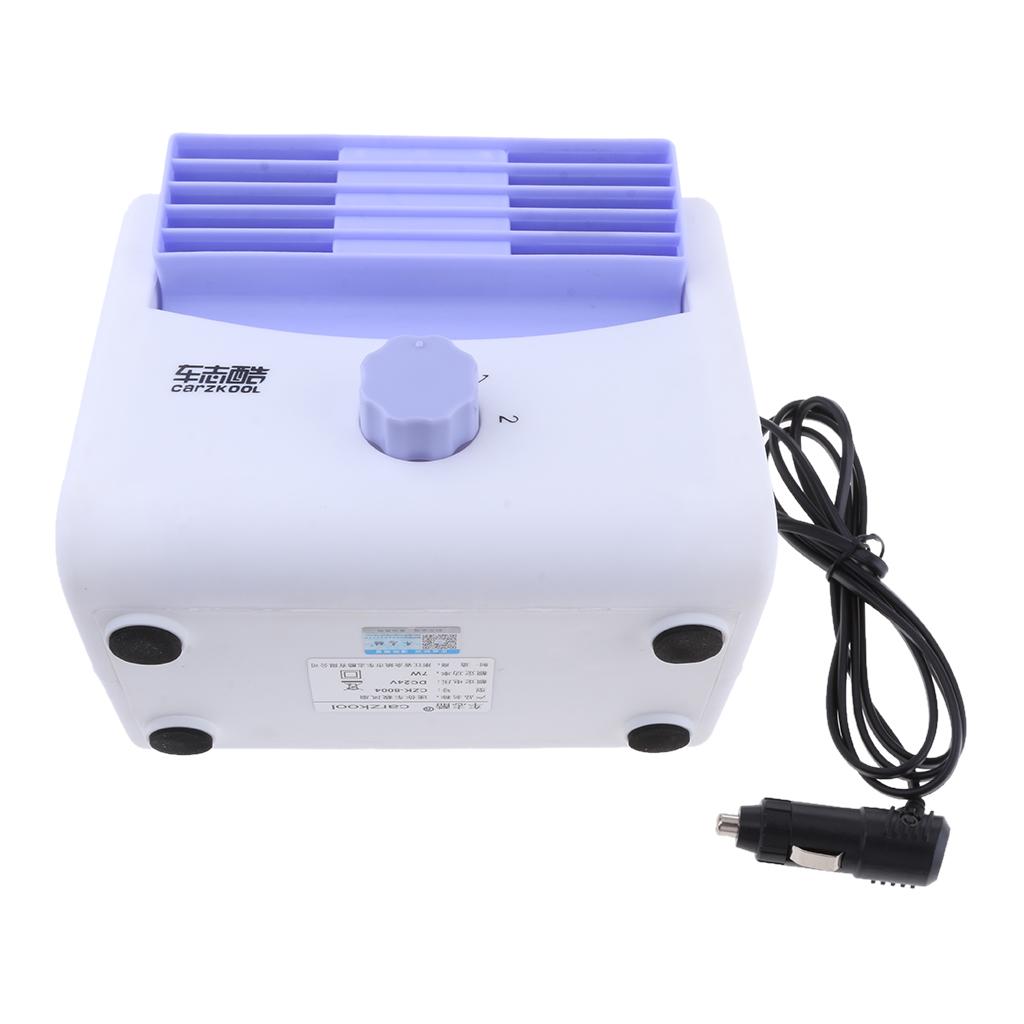 Mini Automobile Mute Vaneless Cooling Fan Speed Turbofan for 12V/24V Car 24V