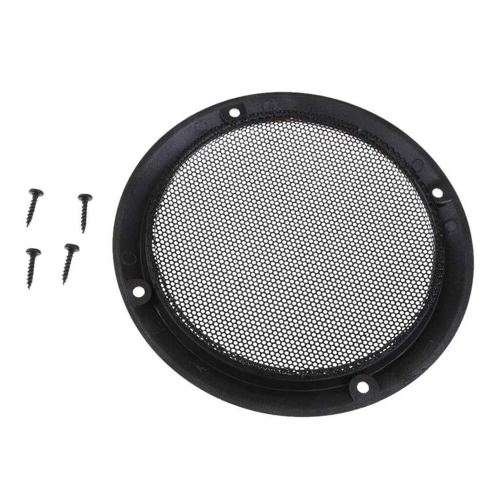 5 Inch Speaker Grills Cover Case with 4 pcs Screws for Speaker Mounting Home Audio DIY -153mm Outer Diameter Gold