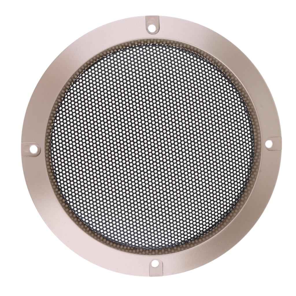 5 Inch Speaker Grills Cover Case with 4 pcs Screws for Speaker Mounting Home Audio DIY -153mm Outer Diameter Gold