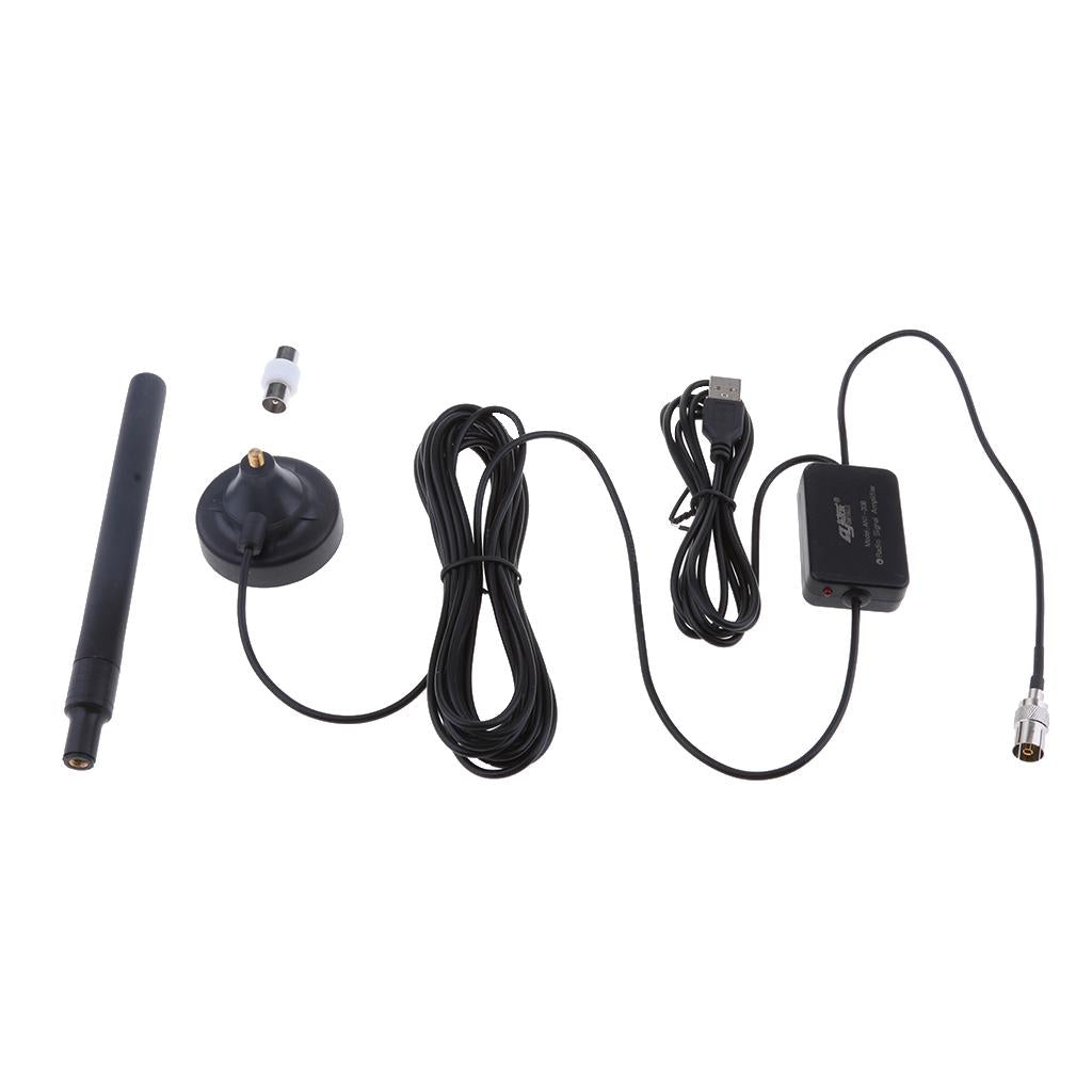 Amplified FM Stereo Home Antenna Gain Radio Home Electronic Signal Booster