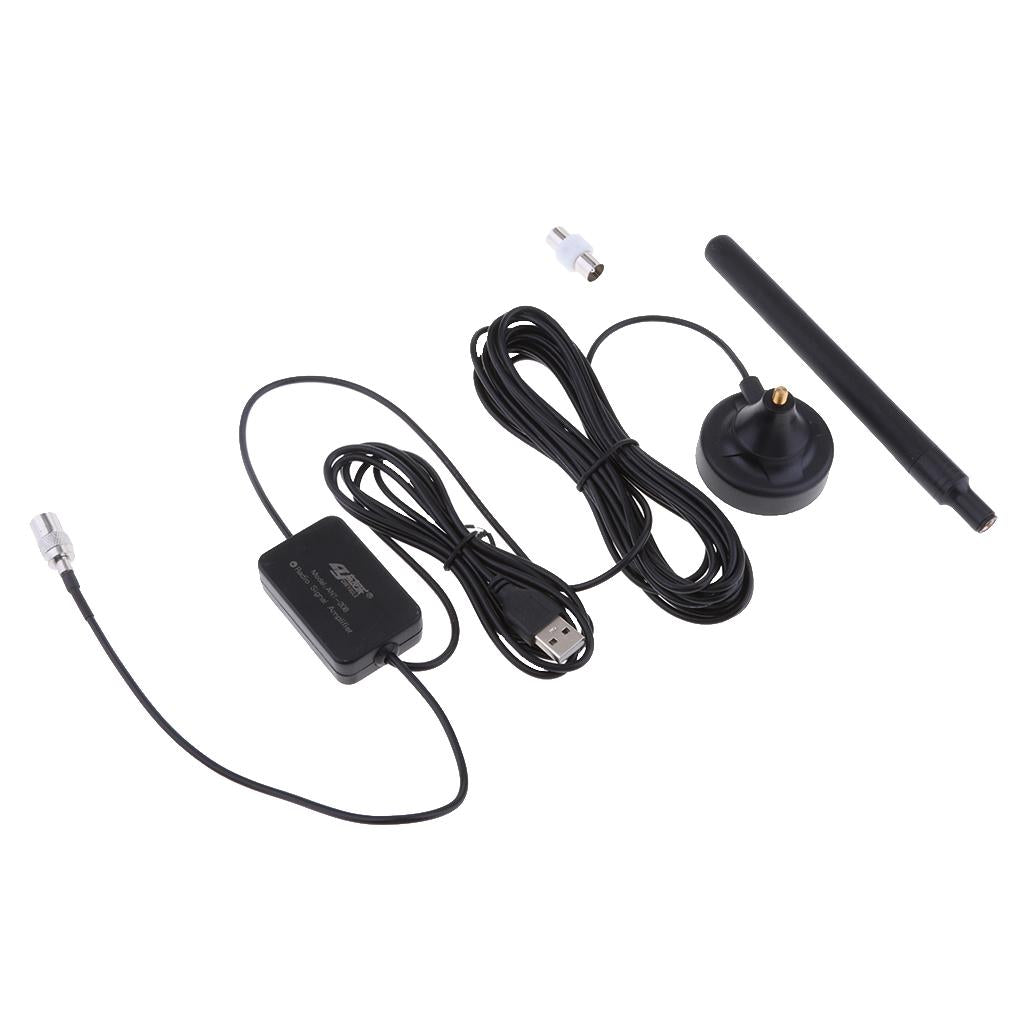 Amplified FM Stereo Home Antenna Gain Radio Home Electronic Signal Booster