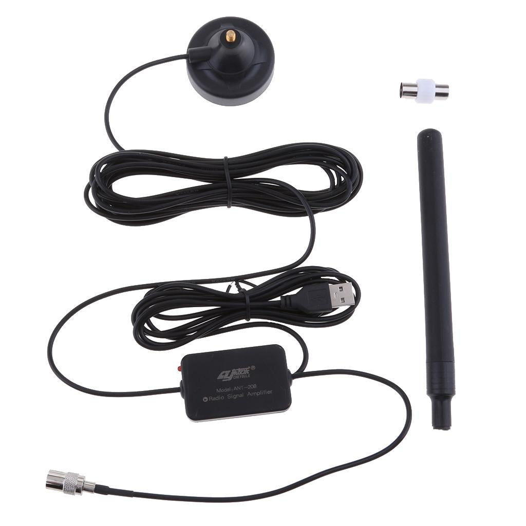 Amplified FM Stereo Home Antenna Gain Radio Home Electronic Signal Booster