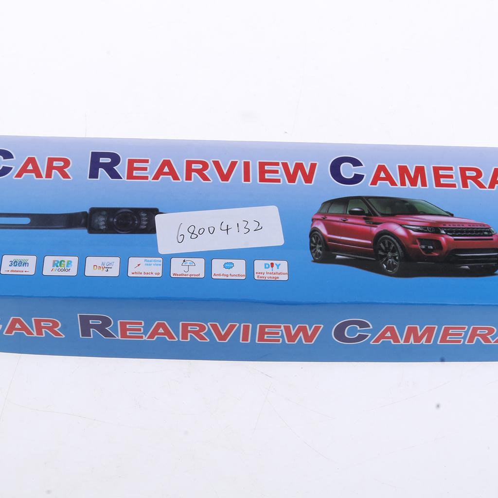 License Plate Frame Backup Camera Night Vision Rearview Camera Black