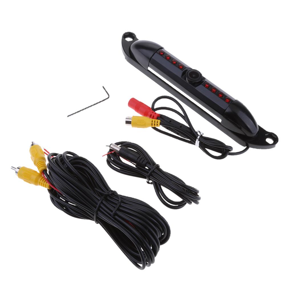 License Plate Frame Backup Camera Night Vision Rearview Camera Black