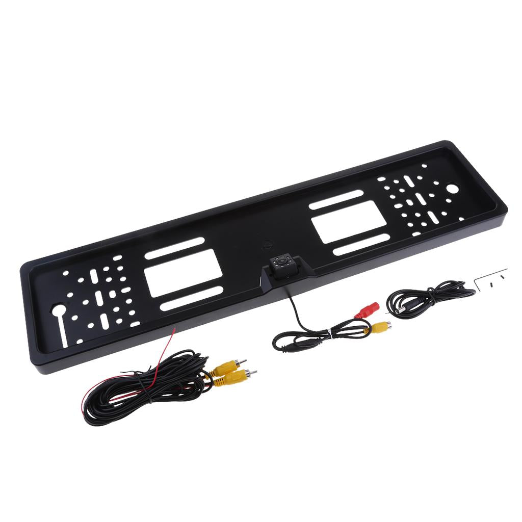 170 Degrees EU License Frame Backup Camera Rearview Camera Night Vision 8LED