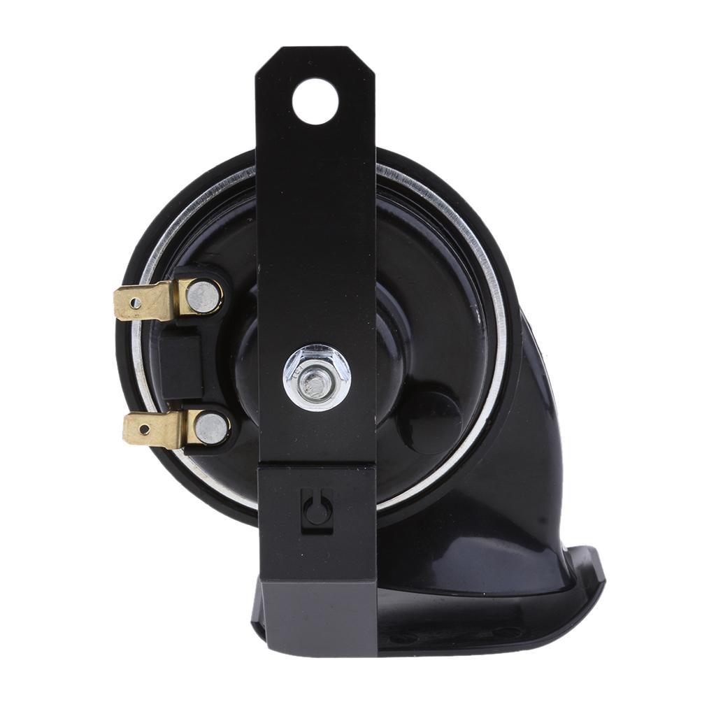 Car Motorcycle 130dB Loud Snail Air Horn Siren Waterproof 510hz 12V DC Black
