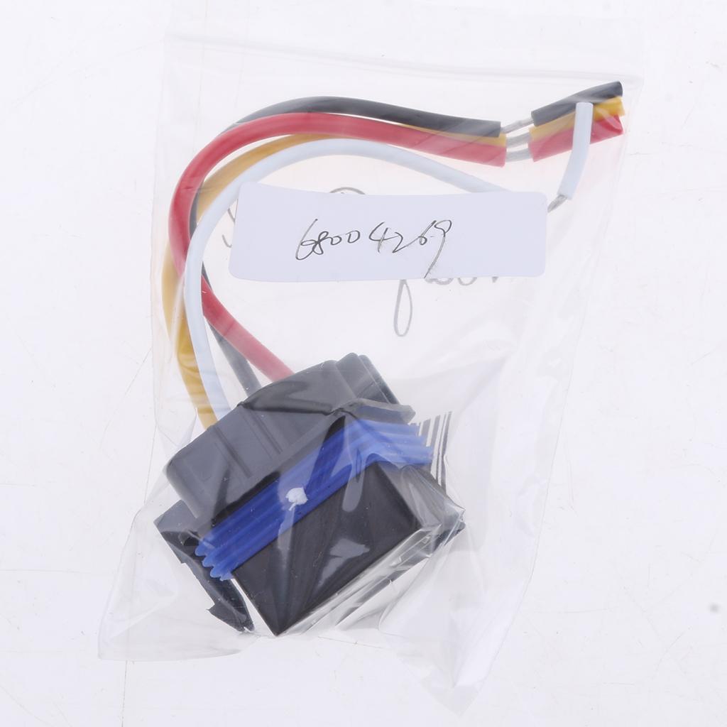 Waterproof 12/24V 40 Amp Auto Relay Socket Normally Open 4 Pin Wire Harness