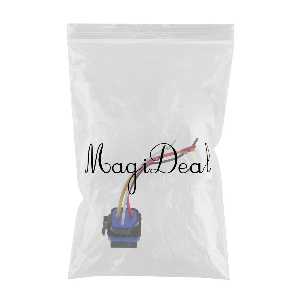 Waterproof 12/24V 40 Amp Auto Relay Socket Normally Open 4 Pin Wire Harness