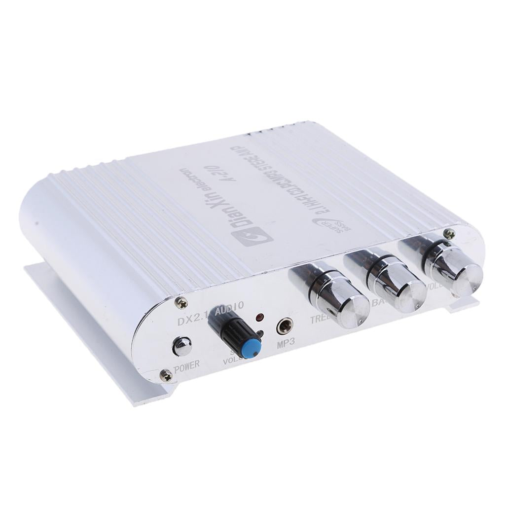 Car Amplifier 2.1 Channel DC 12V Subwoofer DIY Cars Powerful Auto Computer 