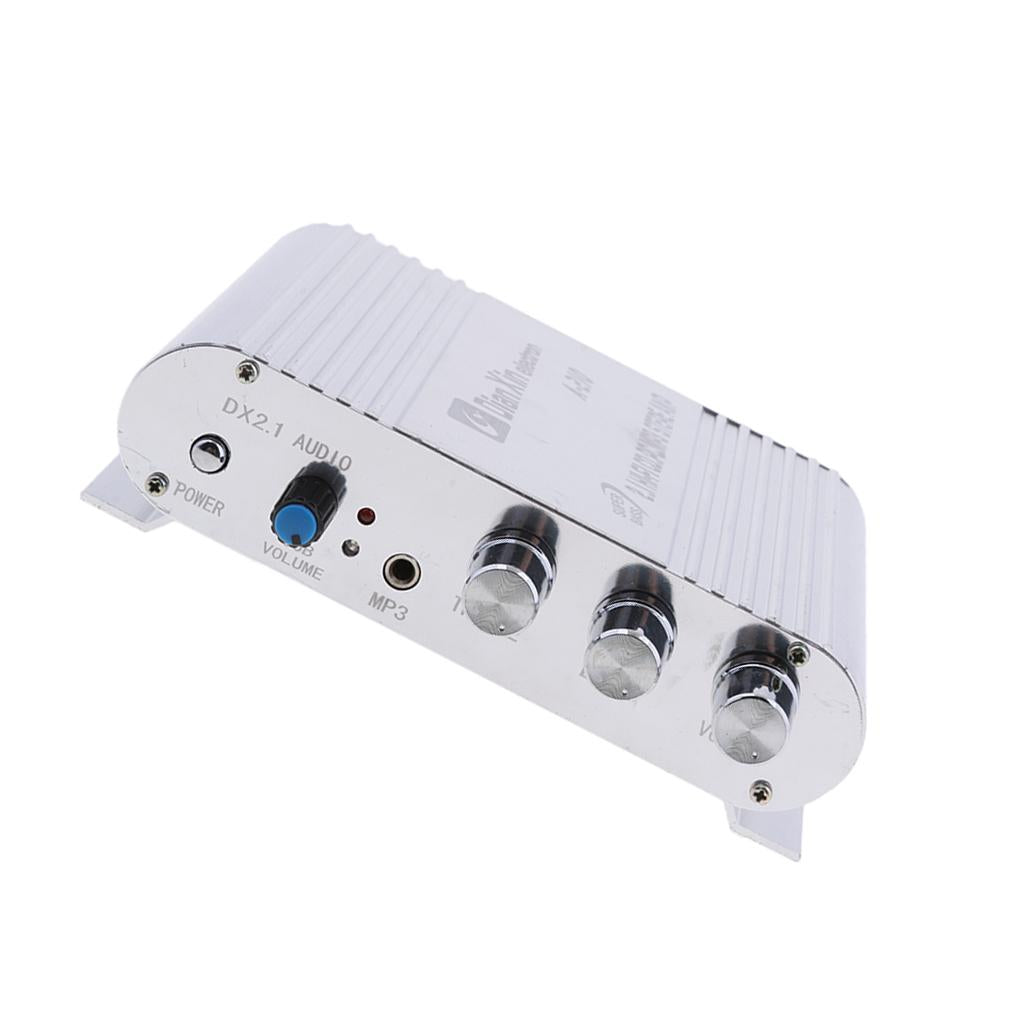 Car Amplifier 2.1 Channel DC 12V Subwoofer DIY Cars Powerful Auto Computer 