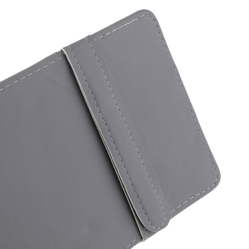 Car Sun Visor CD Clip Storage Pocket Visor Holder gray