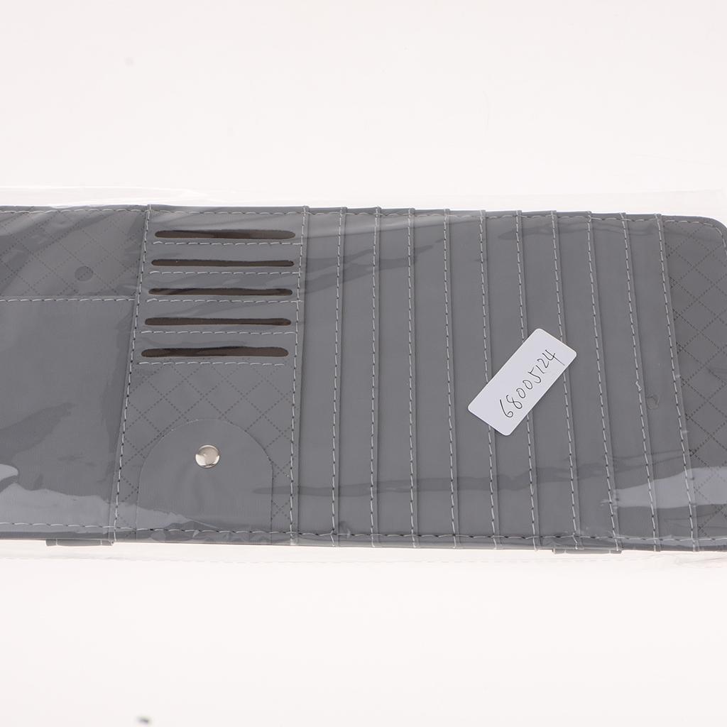 Car Sun Visor CD Clip Storage Pocket Visor Holder gray