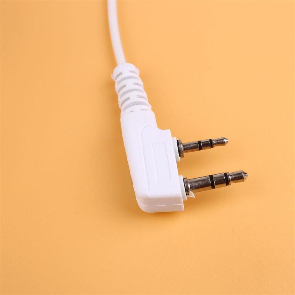 2 Pin Two Way Radio Headset PTT Mic Walkie Talkie for Baofeng Wouxun