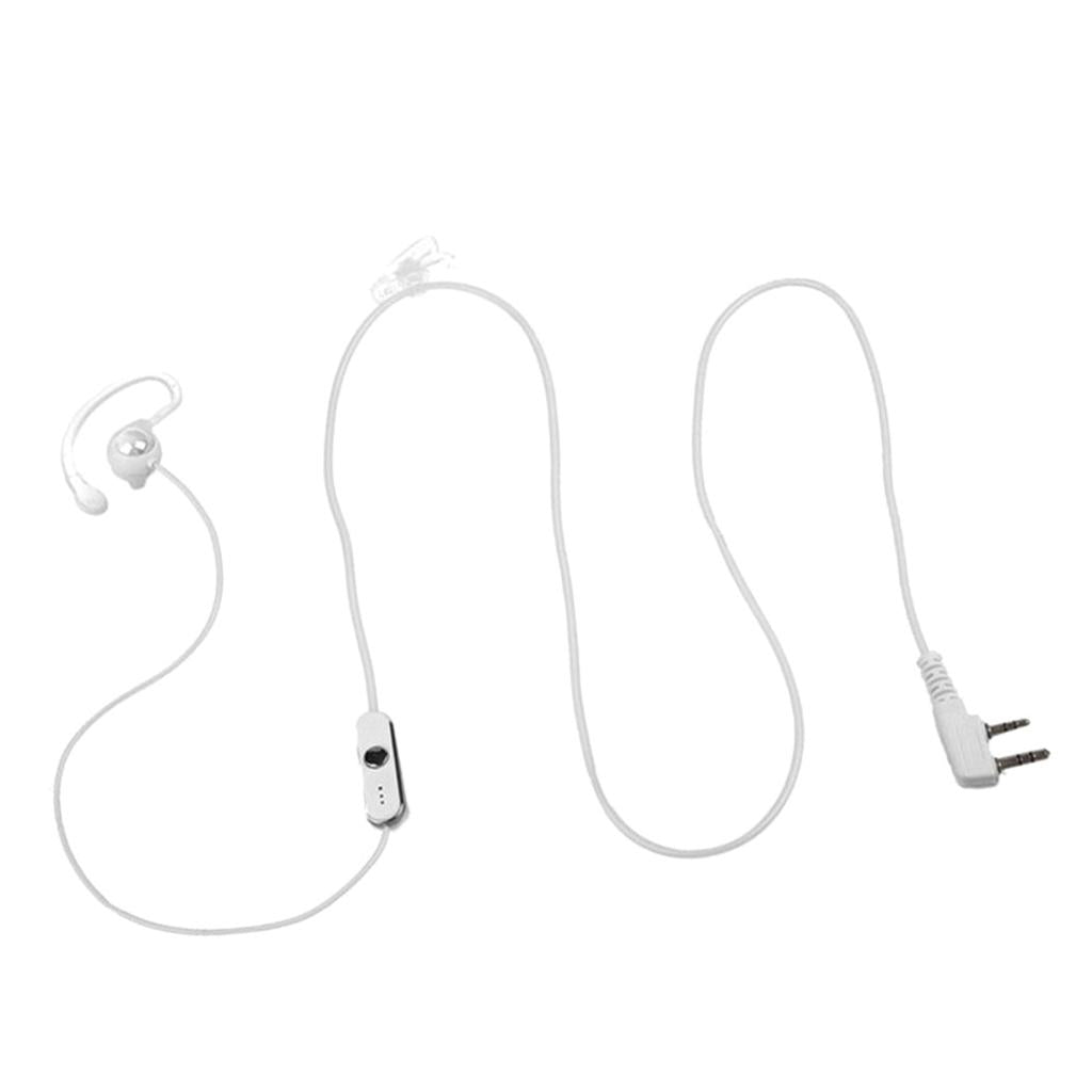 2 Pin Two Way Radio Headset PTT Mic Walkie Talkie for Baofeng Wouxun