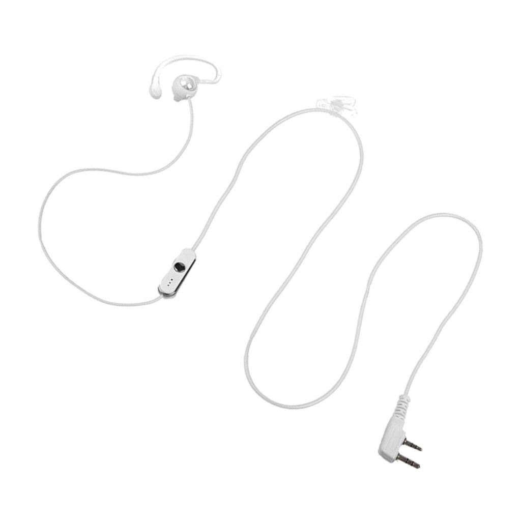 2 Pin Two Way Radio Headset PTT Mic Walkie Talkie for Baofeng Wouxun