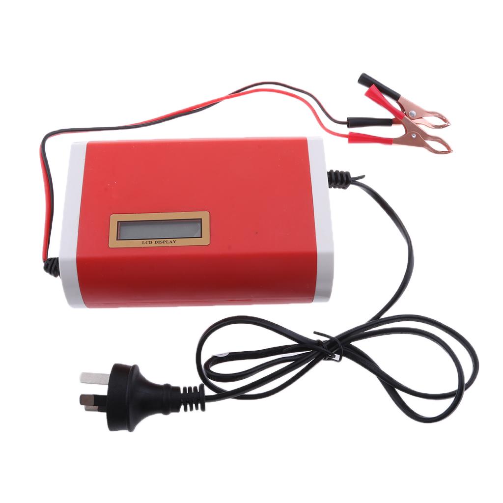 12V 6A Smart Intelligent Pulse Battery Charger/Repair LCD for Motorcycle AU