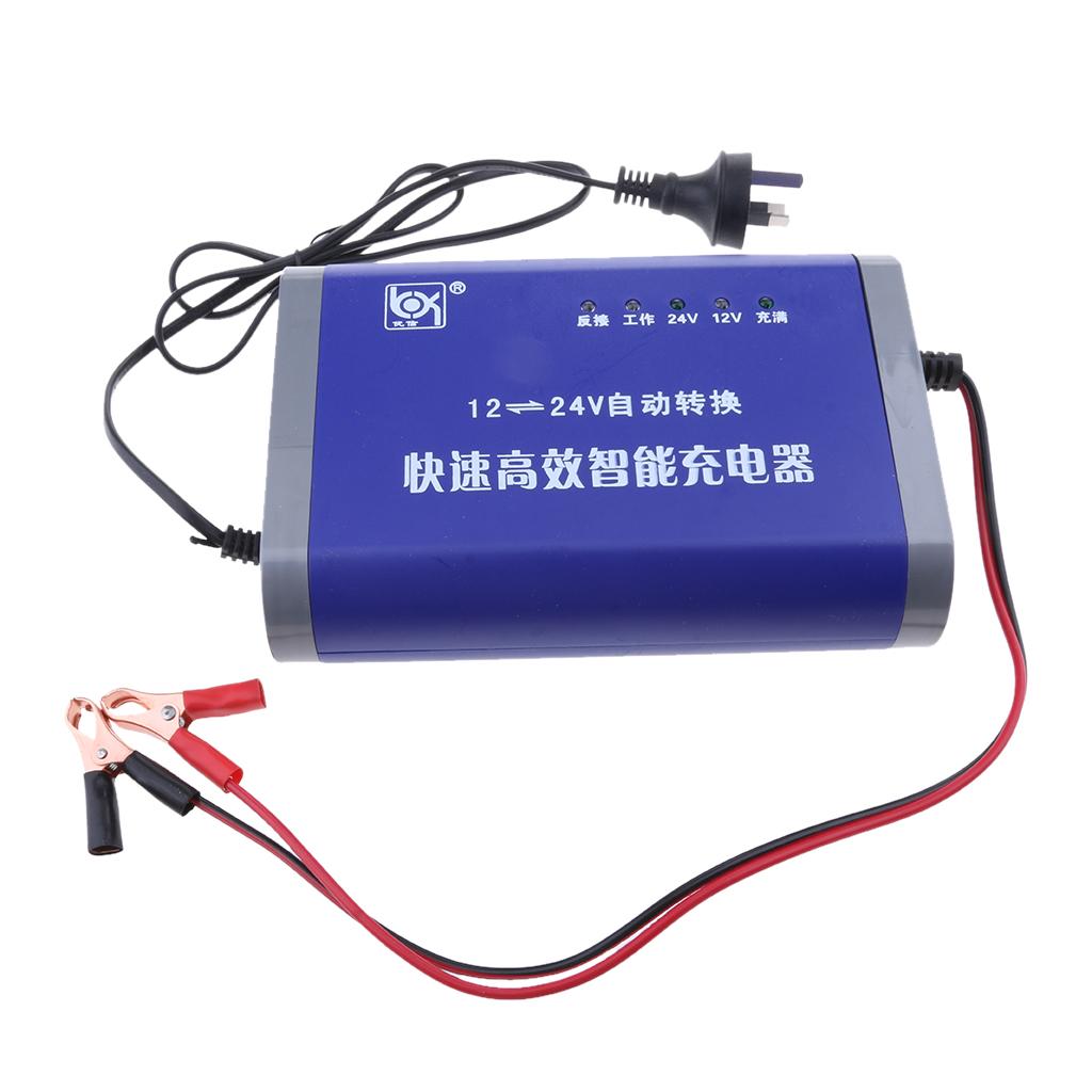 12V/24V 10A Car Trucks Battery Charger Automatic LED Display Charger AU Plug