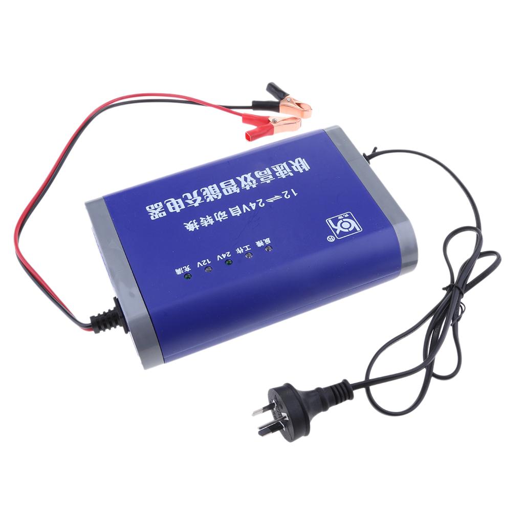 12V/24V 10A Car Trucks Battery Charger Automatic LED Display Charger AU Plug