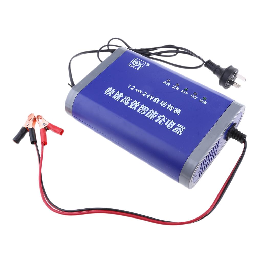 12V/24V 10A Car Trucks Battery Charger Automatic LED Display Charger AU Plug