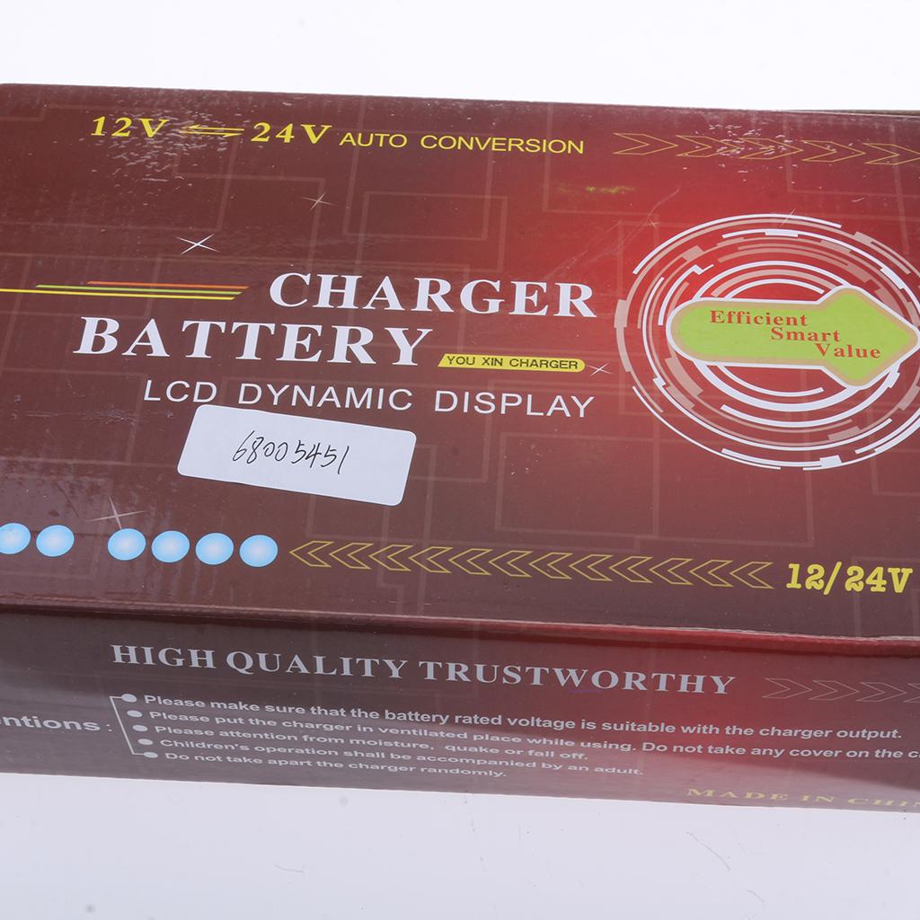 12V-24V 10A Intelligent Pulse Battery Charger/Repair for Electric car EU
