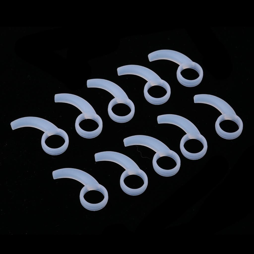Silicone Earphone Ear Hooks Plugs for In-Ear Headphone 9MM-13MM white
