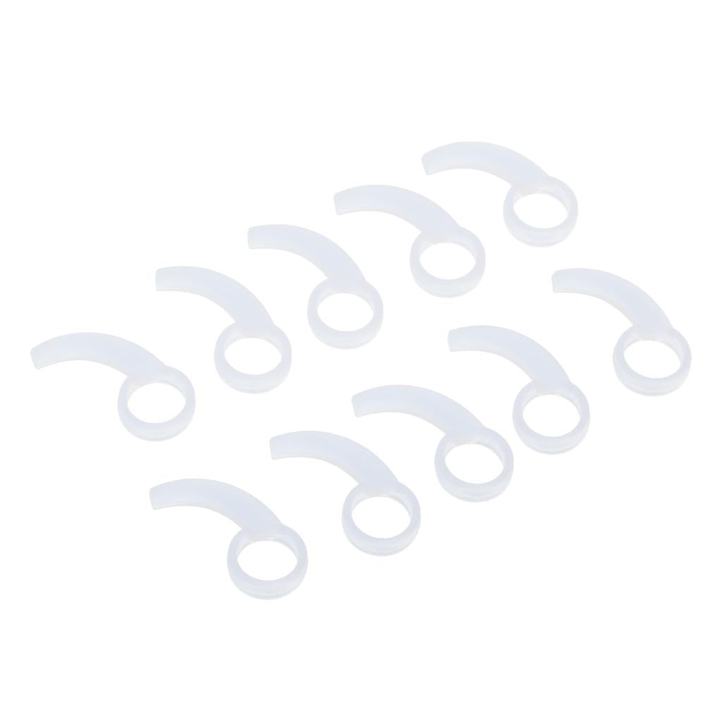 Silicone Earphone Ear Hooks Plugs for In-Ear Headphone 9MM-13MM white