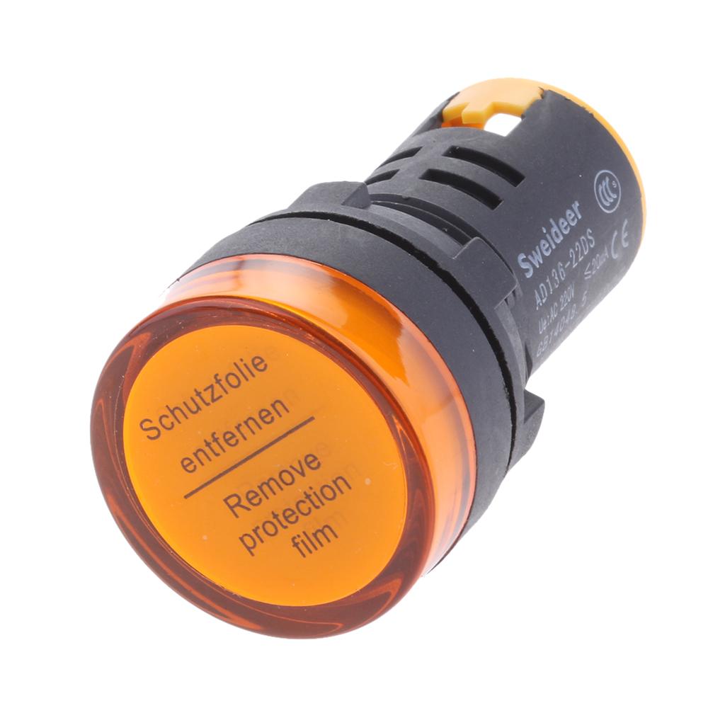 AD16-22DS 220V 20mA Energy Saving LED Indicator Light yellow