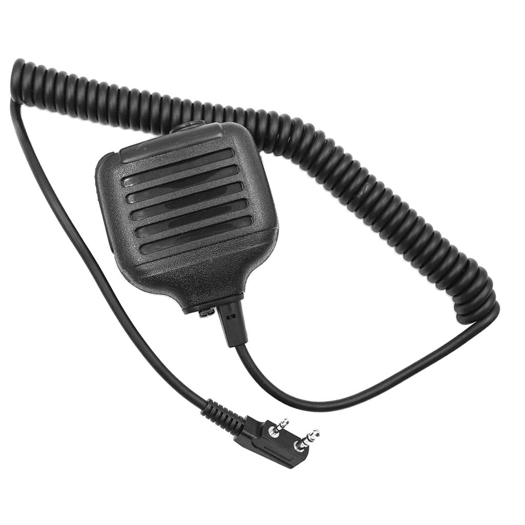 2pin Heavy Duty Shoulder Remote Speaker Mic Microphone PTT For Kenwood Radio