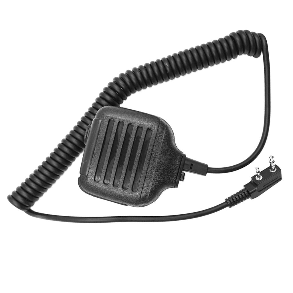 2pin Heavy Duty Shoulder Remote Speaker Mic Microphone PTT For Kenwood Radio