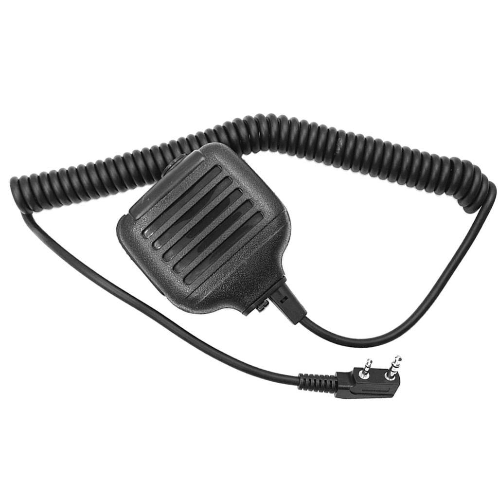 2pin Heavy Duty Shoulder Remote Speaker Mic Microphone PTT For Kenwood Radio